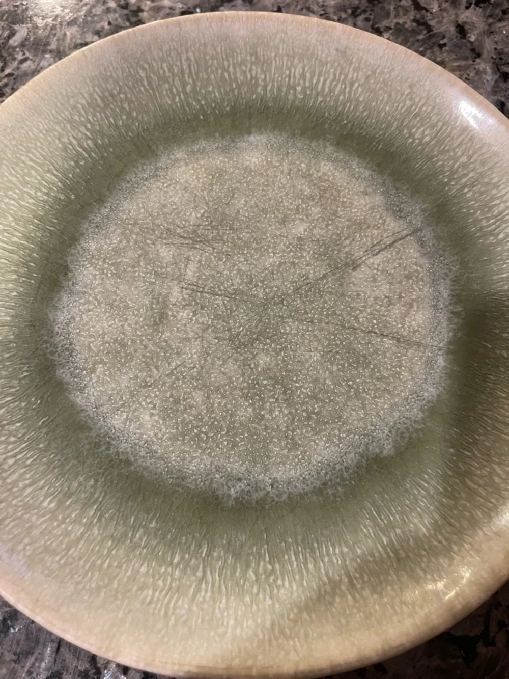 West Elm Dusty Mint Reactive Glaze salad plates set of 2